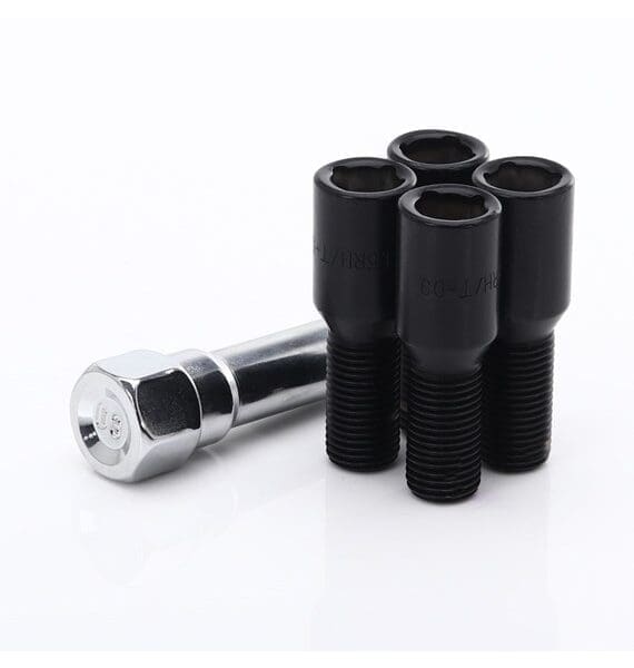 Turvapoldid JR Wheels M12x1.25x26 võti 17 - 60° koonus - Black