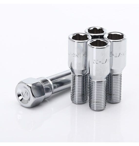 Turvapoldid JR Wheels M12x1.25x26 võti 17 - 60° koonus - Silver