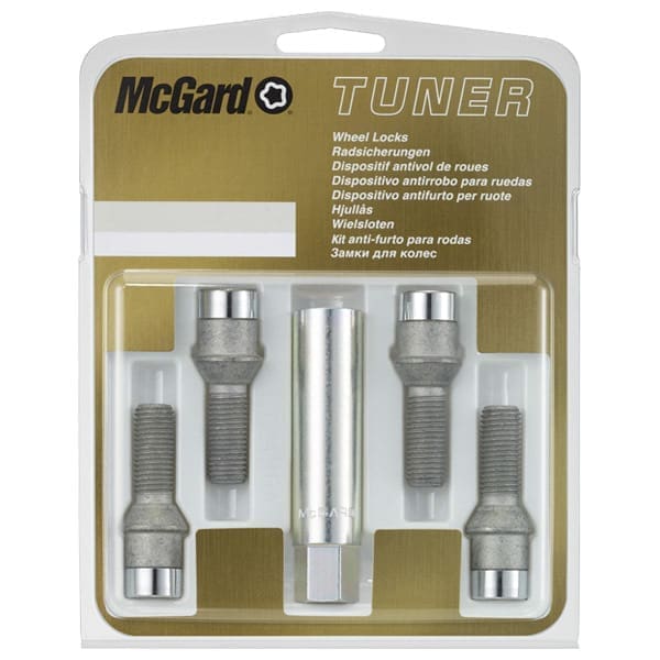 Turvapoldid McGard M12x1.5x29.5 võti 17 - 60° koonus - Silver