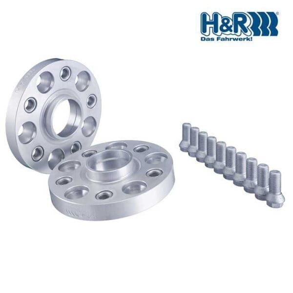 H&R Polditavad flantsid 23mm 5x112 cb66.6 Silver (M15x1.25)