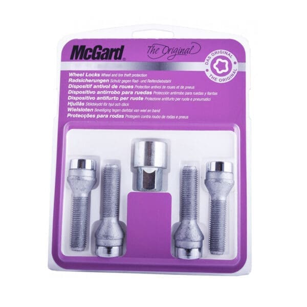 Turvapoldid McGard M12x1.5x49 võti 17 - 60° koonus - Silver