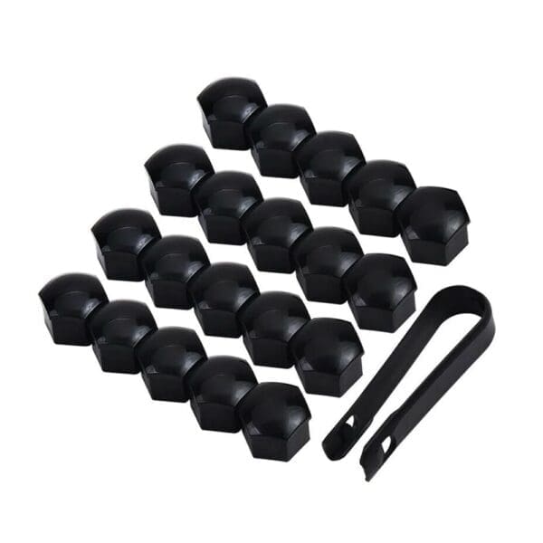 Poldi/-mutrikatte komplekt musta värvi